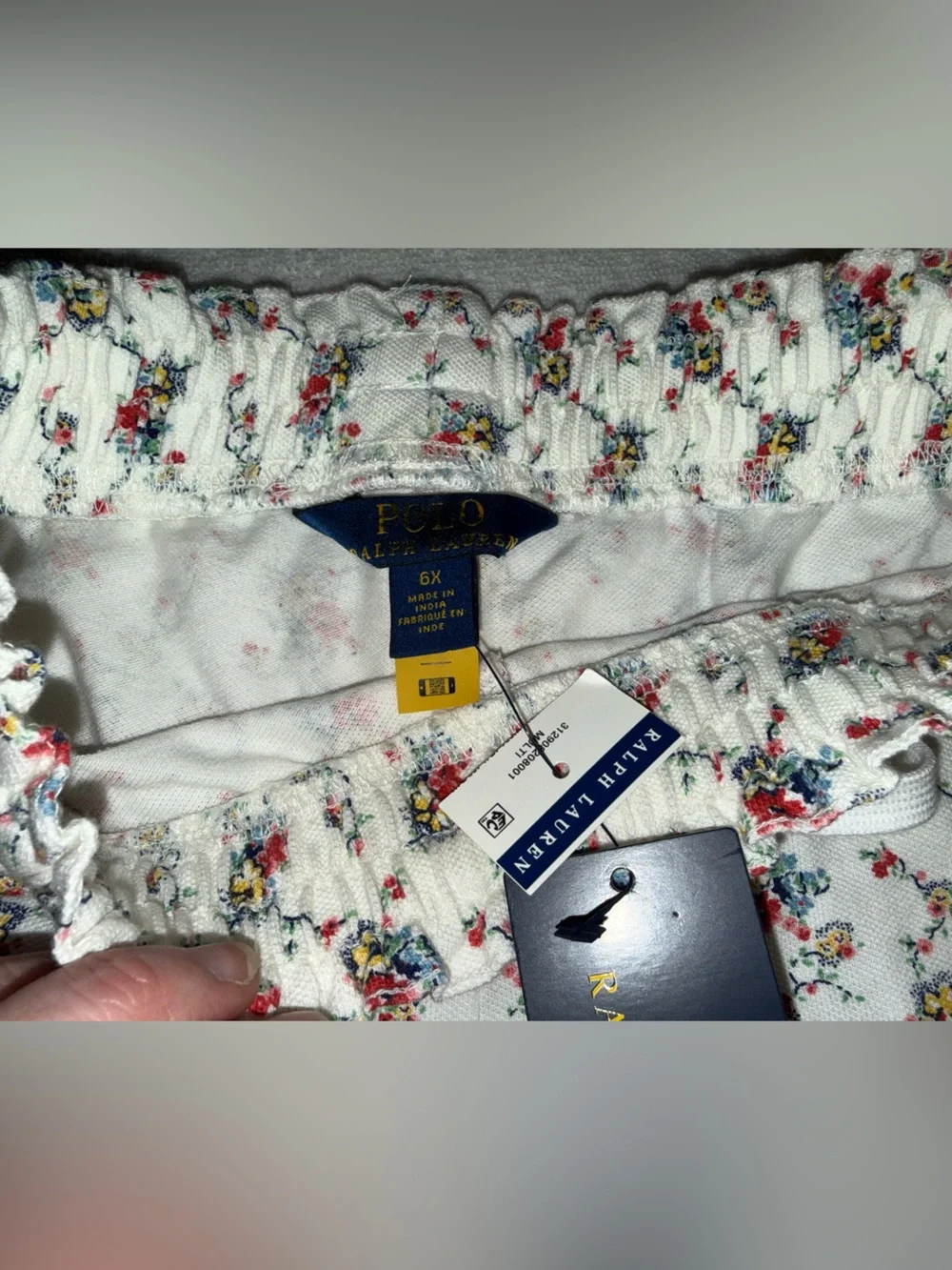 Polo Ralph Lauren Floral Drawstring Shorts - Girls Size 6X NWT!!